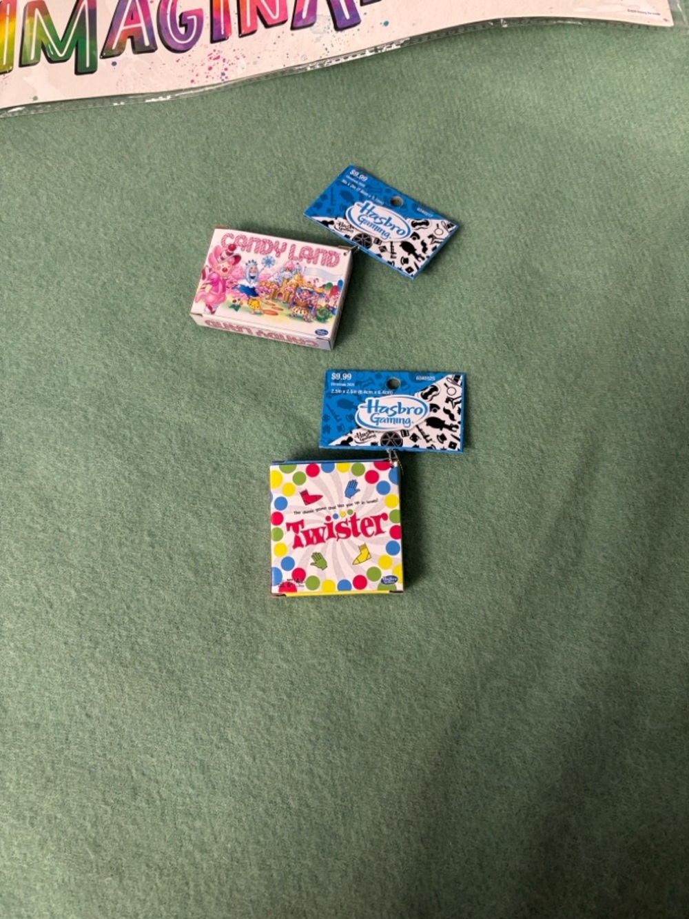 NWT Hasbro Mini Games Christmas Ornaments Set Twister & Candy Land Kurt S Adler
